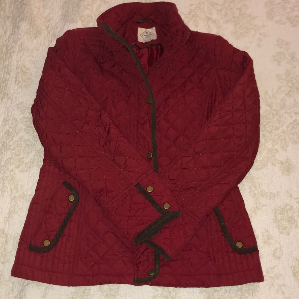 St. John’s Bay Red Quilted Jacket Small